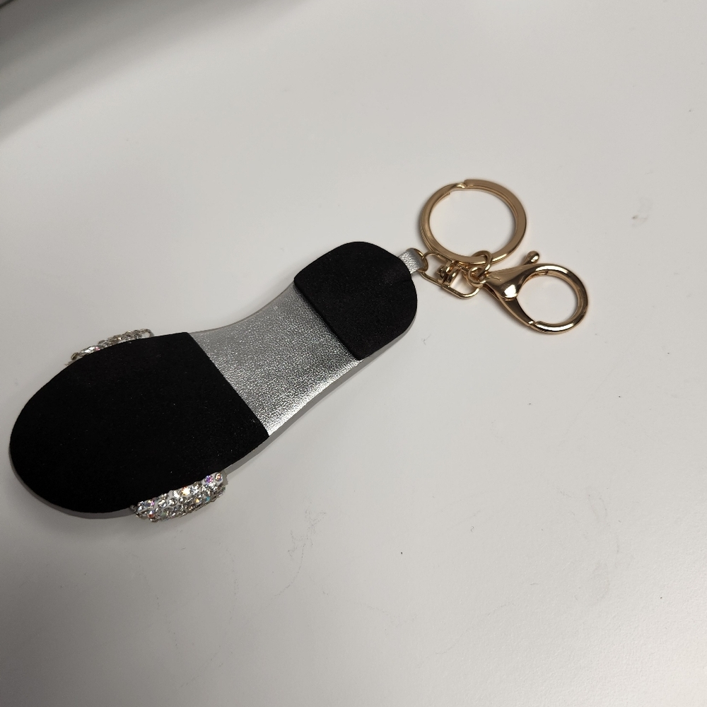 Adorable Rhinestone Slider Girlie Keychain - Picture 3 of 3